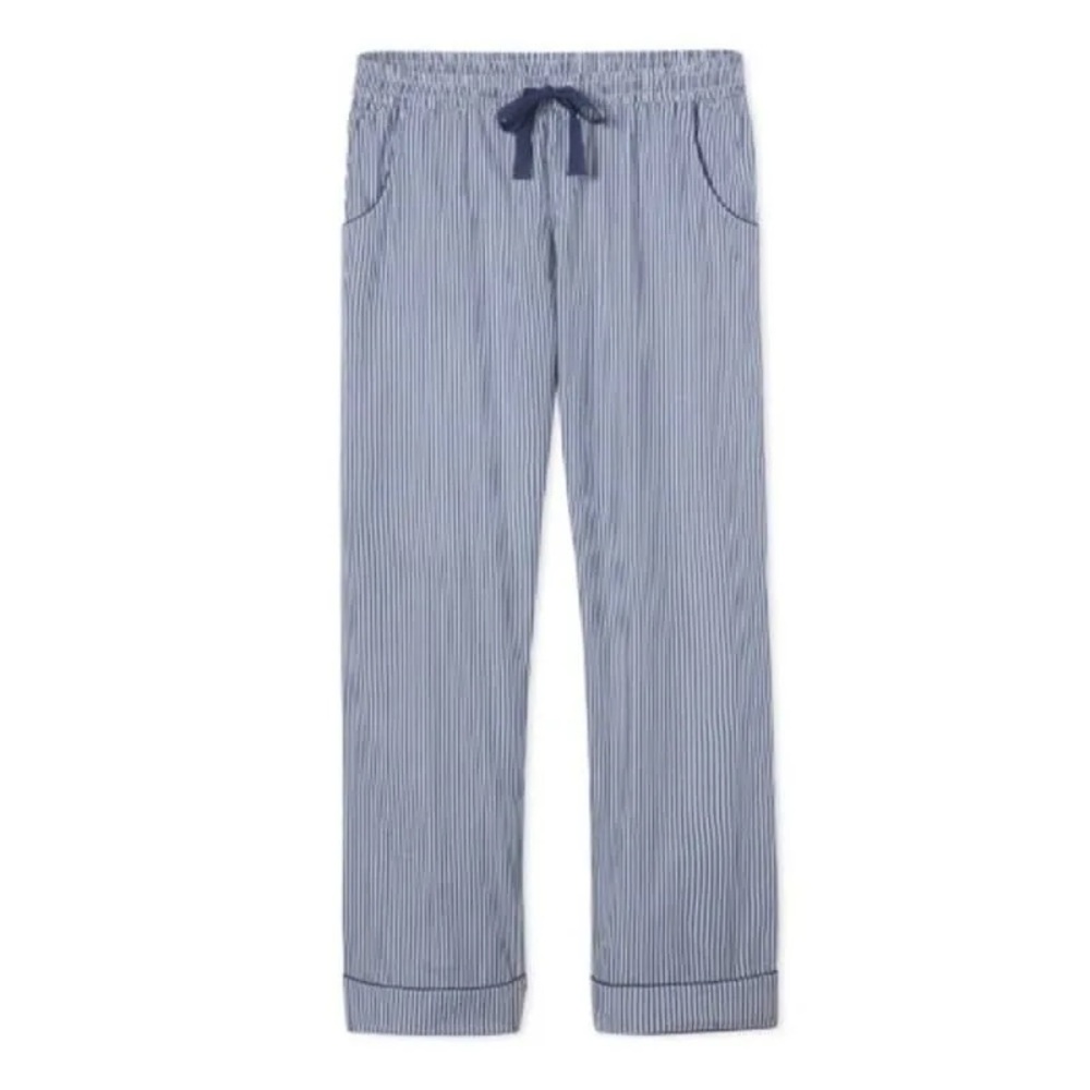 LAKE Women's Navy Pin Striped Pajama Pants